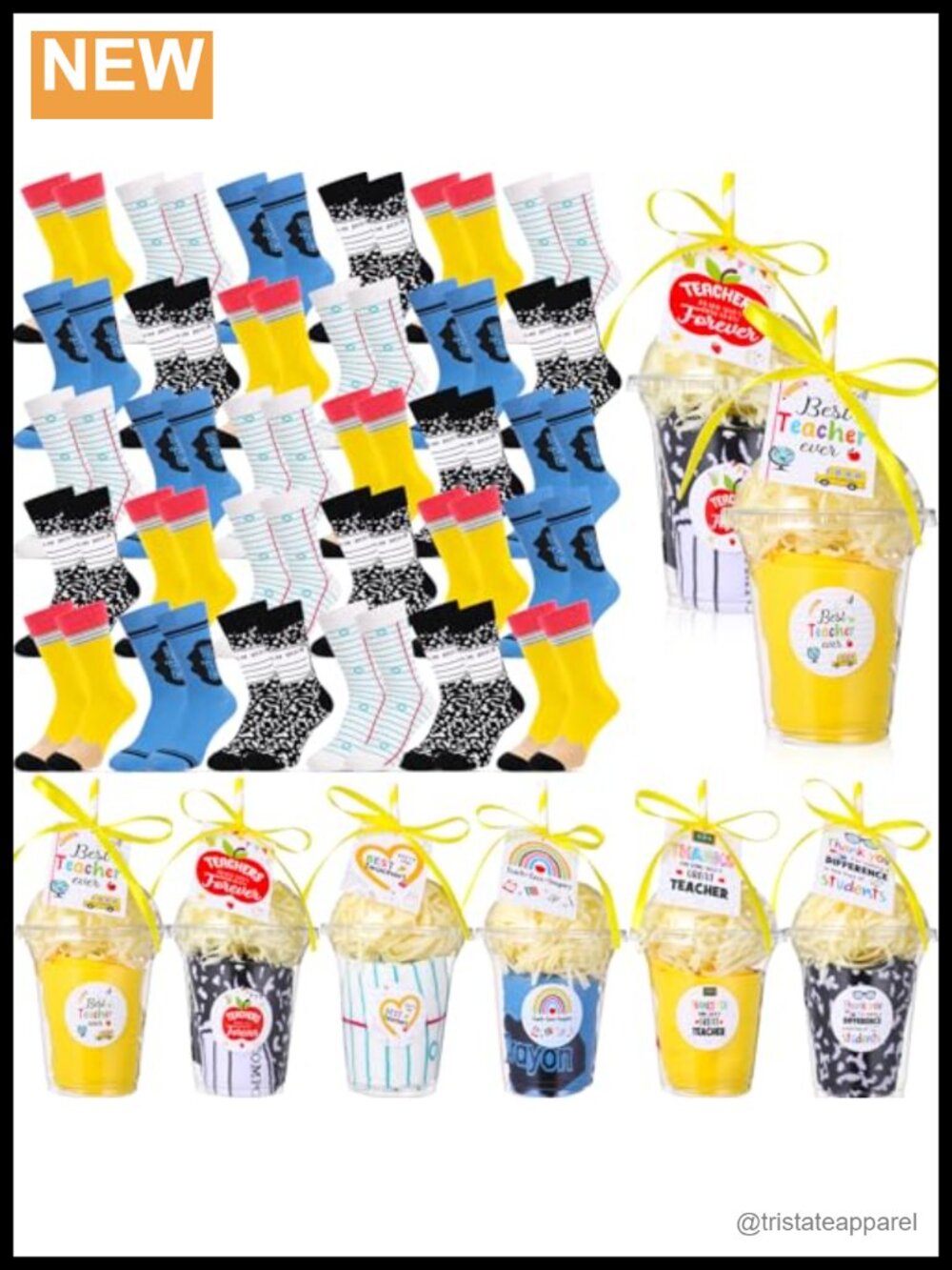 Coral Fleece Fuzzy Slipper Socks 30-Pair Gift Set Cupcake Design